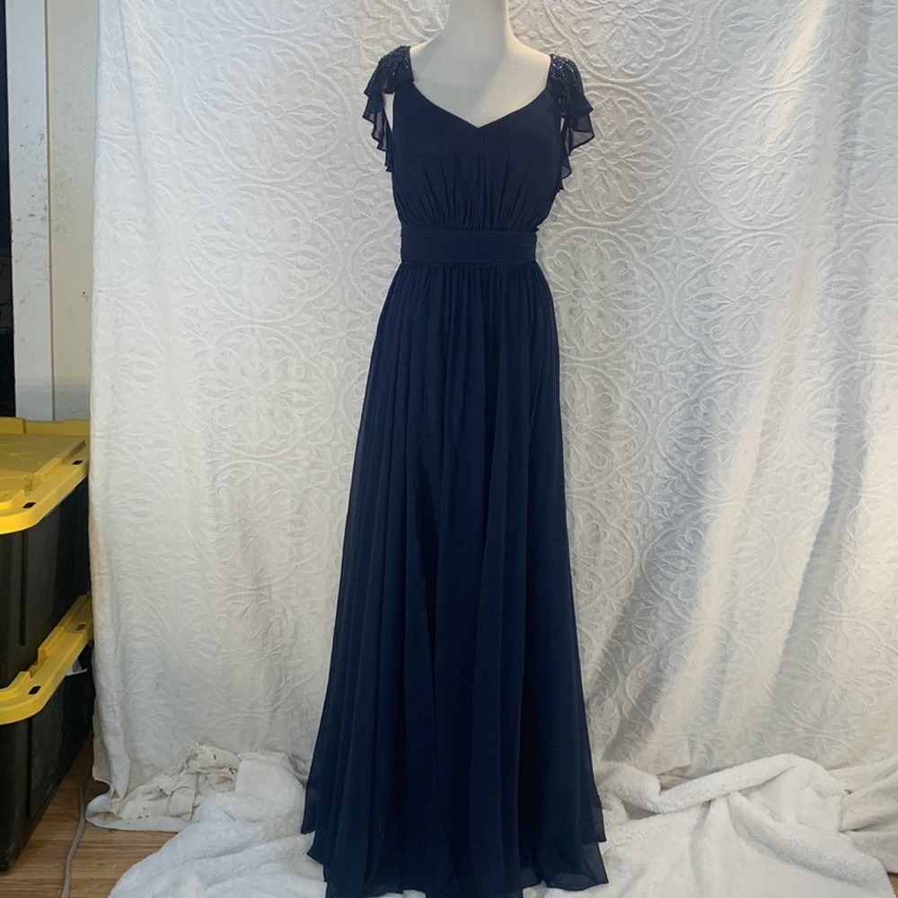NWT Ladivine Navy Blue Formal Dress L